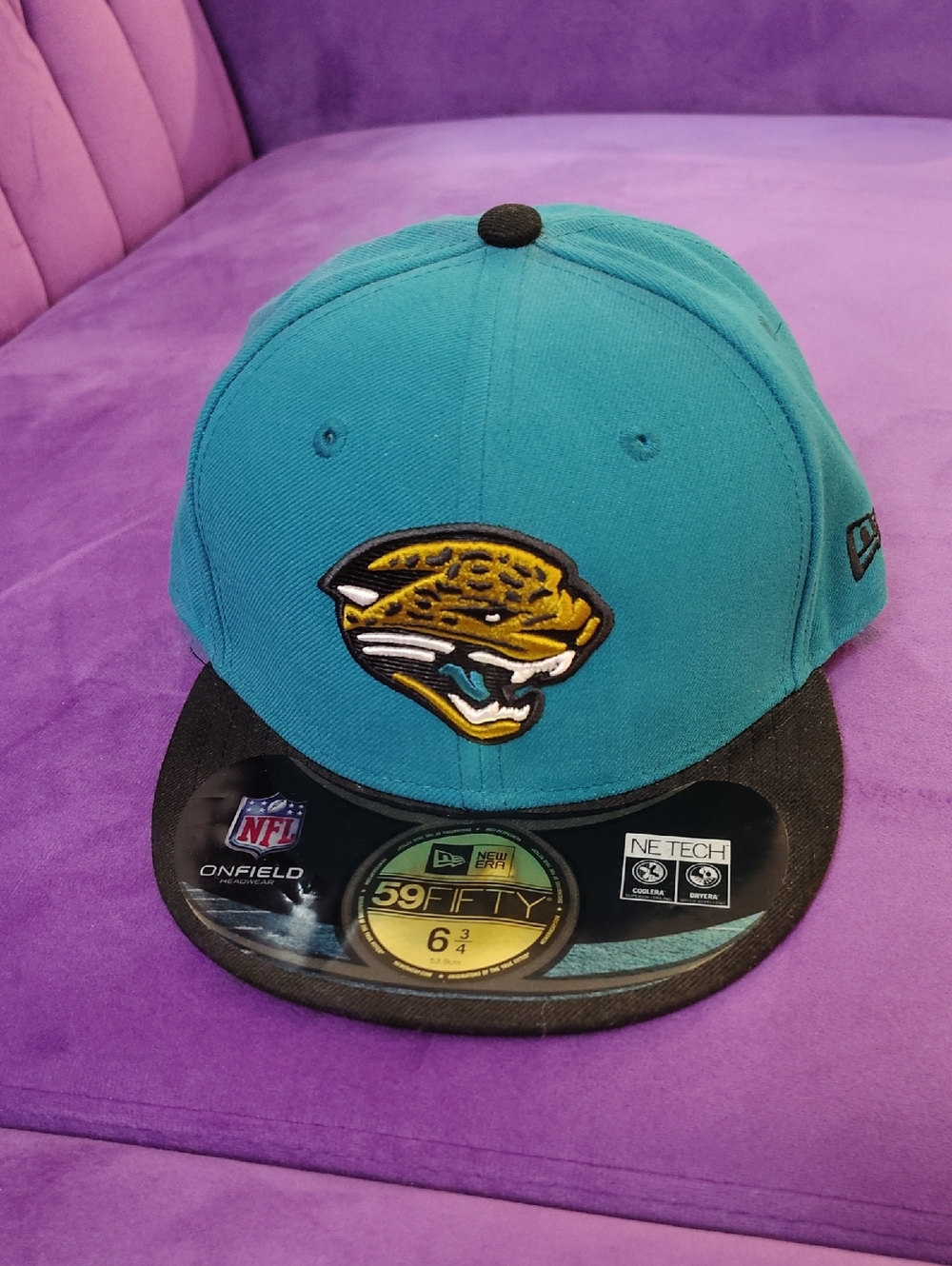 New Era Jaguars Teal and Black 59FIFTY Fitted Hat